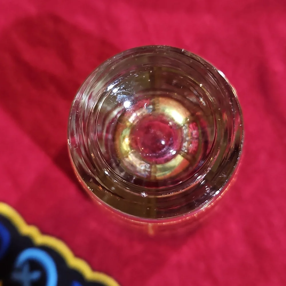 Culver Prado Shot Glasses 22k Gold “Stained Glass